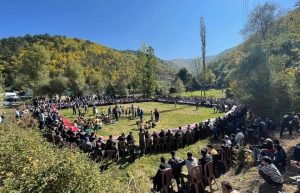 PEHLİVANLAR SARIDİBEK’DE DÜĞÜN GÜREŞİNDE KOL BAĞLADI